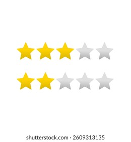 Five stars quality rating icon. Customer feedback concept. Vector illustration.
