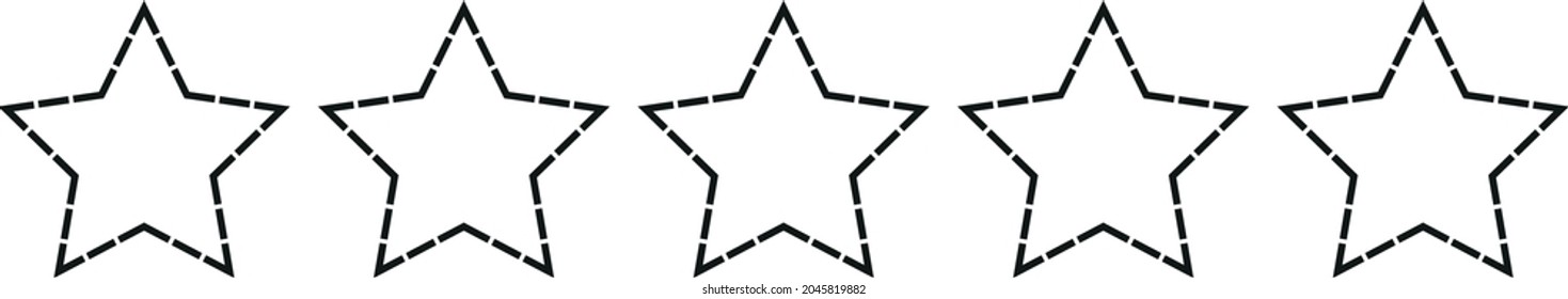 Five stars. Quality sign. Vector illustration
