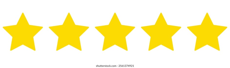 Five stars rating. Five stars customer product rating review. Yellow isolated five stars.5 stars rating review.