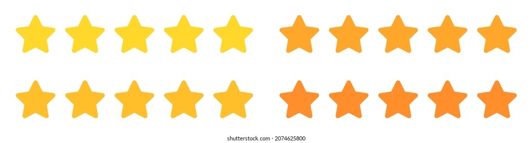 Five Stars. Rating. High mark. Premium quality. Consumer rating. Vector illustration