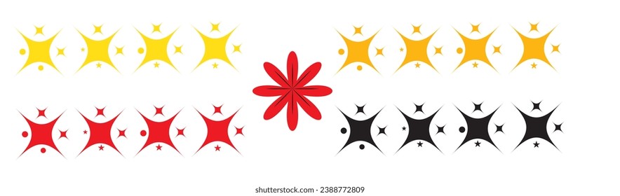 Five stars rating icon. Five stars customer product rating. Vector illustration. Premium quality. Golden stars