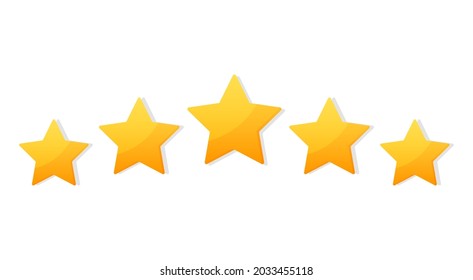 Imagen vectorial de cinco estrellas