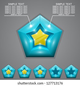 Five stars ratings with