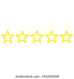 five stars sign icon vector