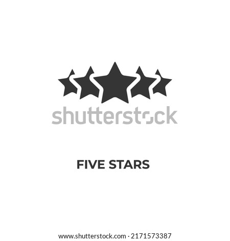five stars vector icon. filled flat sign for mobile concept and web design. Symbol, logo illustration. Vector graphics