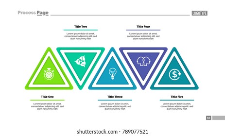 Five Step Triangle Infographic Template