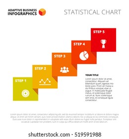Five Steps Diagram Slide Template