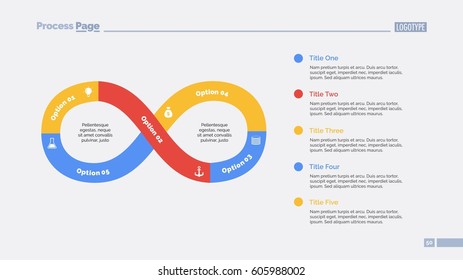 Five Steps Infinity Sign Slide Template