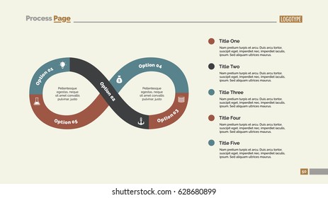 Five Steps Infinity Sign Slide Template