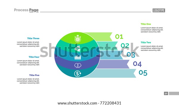 Five Steps Plan Slide Template Stock Vector (Royalty Free) 772208431 ...