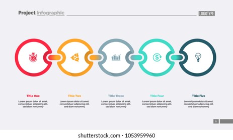 Five Steps Process Chart Diagram Infographic Stock Vector (Royalty Free ...