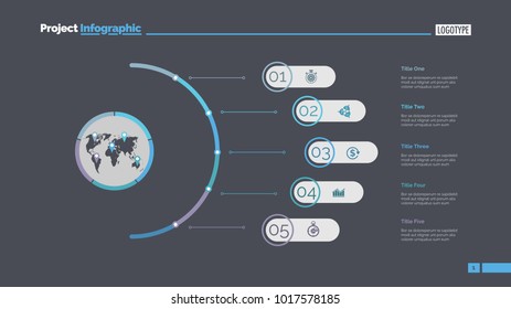 Five Steps Slide Template