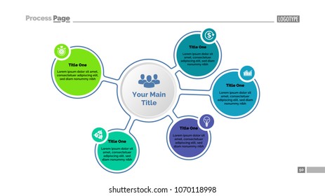 Five steps for success diagram template. Business data. Graph, chart, design. Creative concept for infographic, report. Can be used for topics like management, planning, development