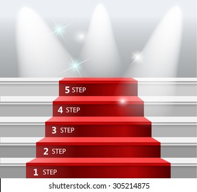 Five steps, success, eps 10