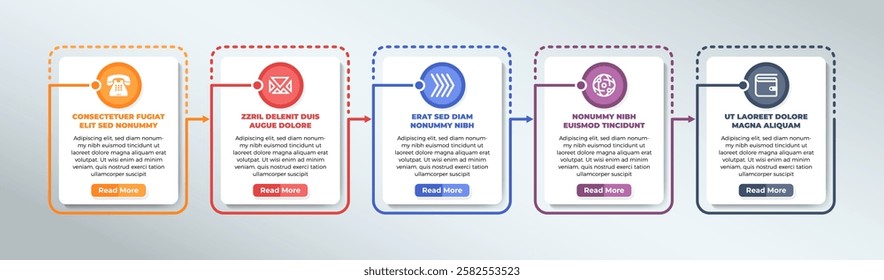 The five steps of Sustainability infographic template with rectangle box vertical and arrow badge background with white grey gradient backdrop style with 5 point for slide presentation vector