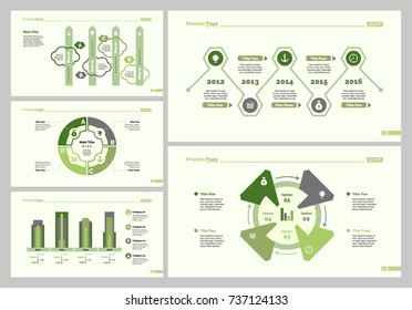 Five Strategy Slide Templates Set