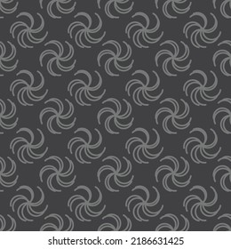 five stroke flowers seamless pattern