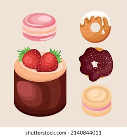 fünf süße und köstliche Desserts