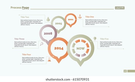 Five Time Pointers Slide Template