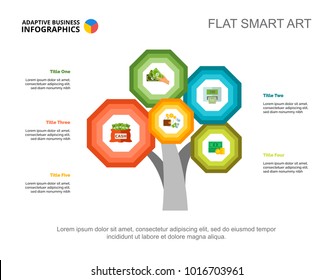 Five Tree Branches Plan Slide Template