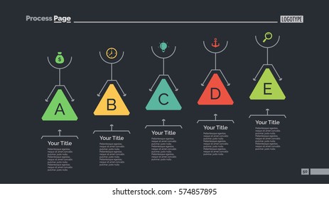 Five Triangles Diagram Slide Template