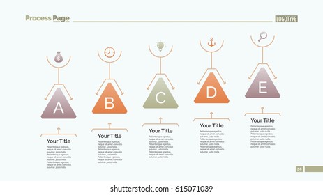 Five Triangles Diagram Slide Template