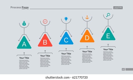 Five Triangles Diagram Slide Template