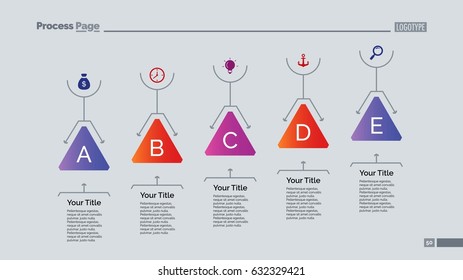 Five Triangles Diagram Slide Template