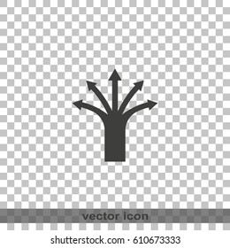 Five way arrow icon.