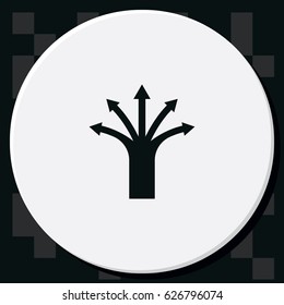 Five way arrow icon.