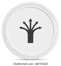 Five way arrow icon.