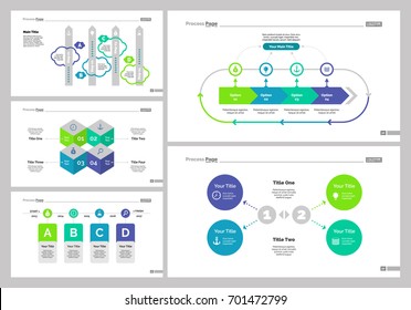 Five Workflow Slide Templates Set Stock Vector (Royalty Free) 701472799 ...