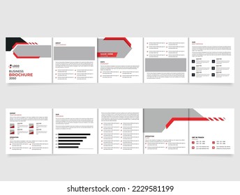 Folleto creativo de negocios con diseño abstracto moderno. Usar presentaciones de negocios y diseño multipropósito