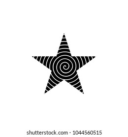 Five-pointed star icon. Element of stars icon. Premium quality graphic design. Signs and symbols collection icon for websites, web design, mobile app on white background