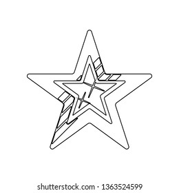 Five-pointed star  icon. Element of Stars for mobile concept and web apps icon. Outline, thin line icon for website design and development, app development