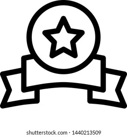 Five-Pointed star silver medal mentioning honorary law enforcement officers
