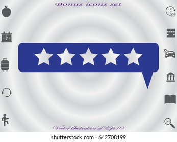 Five-pointed stars, vector illustration of Eps10