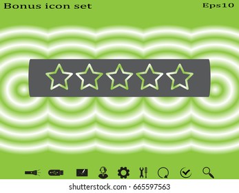 Five-pointed stars, vector illustration of Eps10