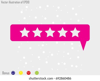 Five-pointed stars, vector illustration of Eps10