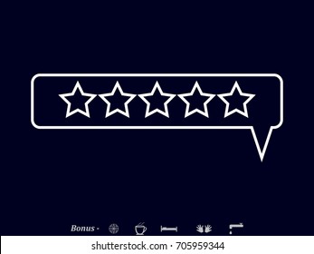 Five-pointed stars, vector illustration of Eps10