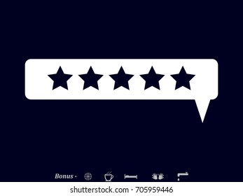 Five-pointed stars, vector illustration of Eps10