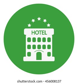 five-star hotel. vector icon.