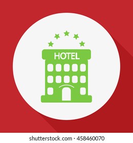 five-star hotel. vector icon.