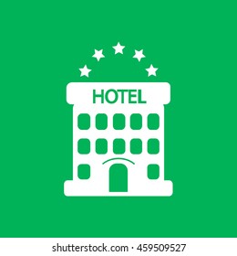 five-star hotel. vector icon.