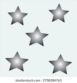 Five-Star Rating or Decoration Element
