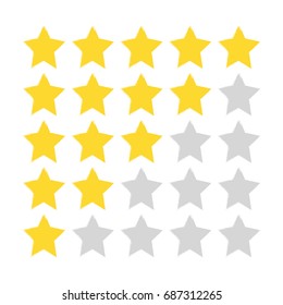 4 Out Of 5 Star Rating Images Stock Photos Vectors Shutterstock