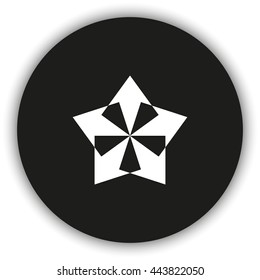 Five-way direction arrow.