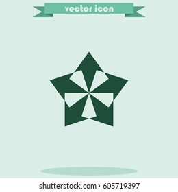 Five-way direction arrow.