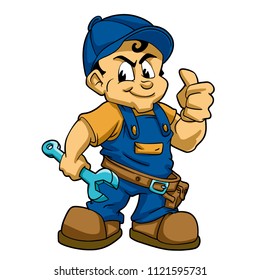 Fix boy with wrench