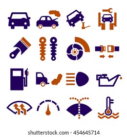 fix car icon set